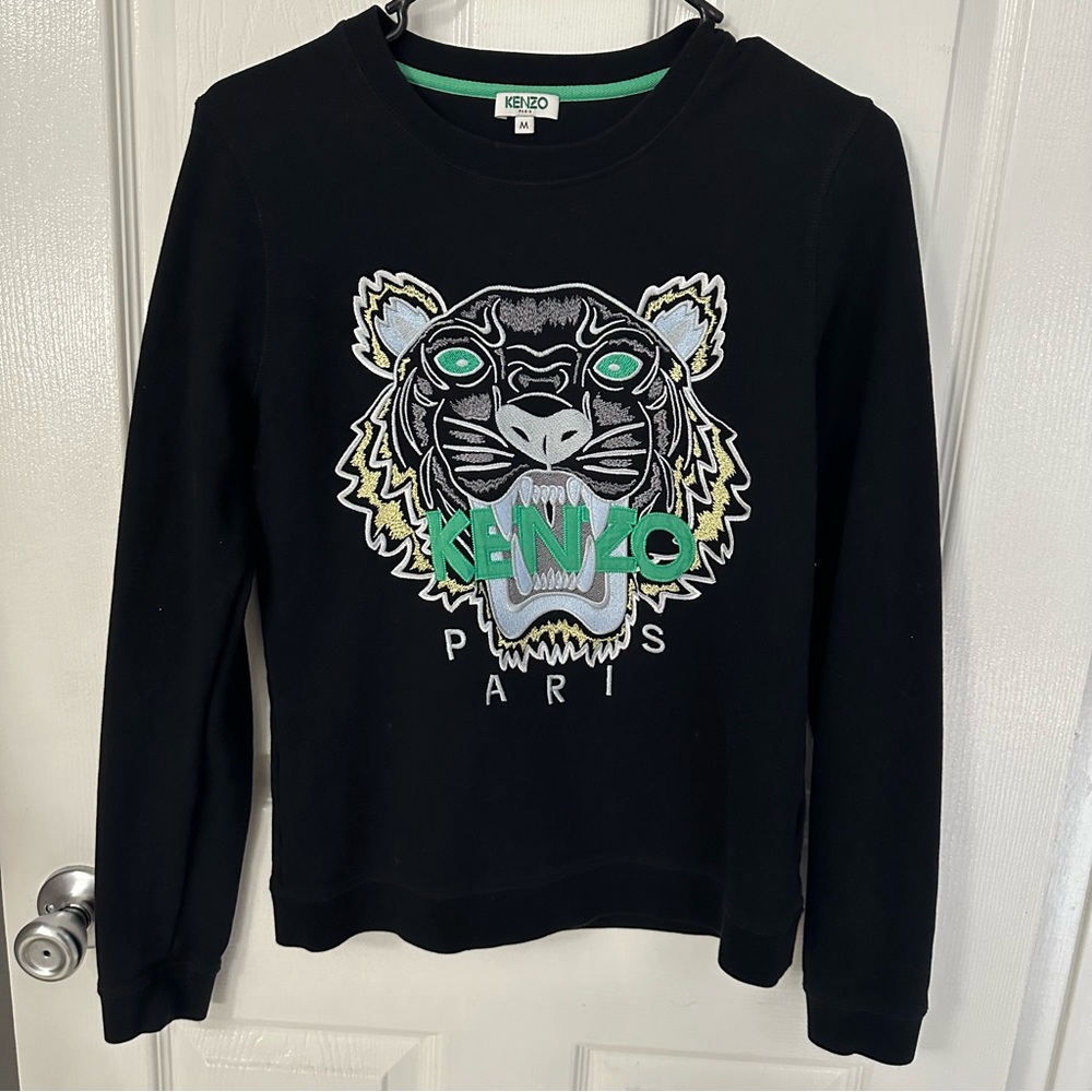 KENZO Women’s Embroidered Logo Sweatshirt Size M